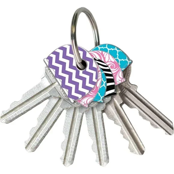Vinyl, Designer Pattern Key Identifier Caps, 4 Pack 16304 - Picture 2 of 4